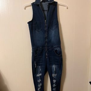 Jump to it Denim Jumpsuit!